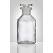 Reagent bottle narrow neck with stopper 50 ml clear