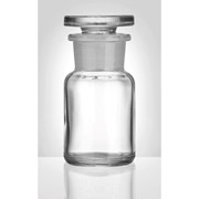 Reagent bottle clear, wide neck, new model, with stopper NS 29/22, 100 ml