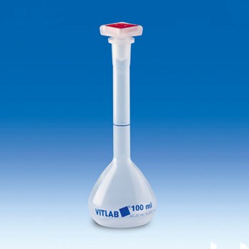Volumetric Flask, Pp, Class B With Stopper Ns 14/23, Pp, 100 Ml