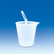 Bucket With Spout, Pp Transparent, Graduated, Without Lid, 12 L
