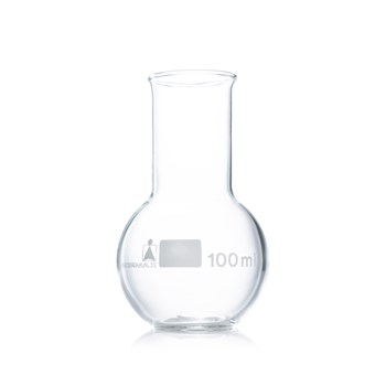 Matraz fondo plano cuello ancho 100 ml