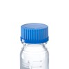 Frasco laboratório com rosca GL 45 azul 100 ml