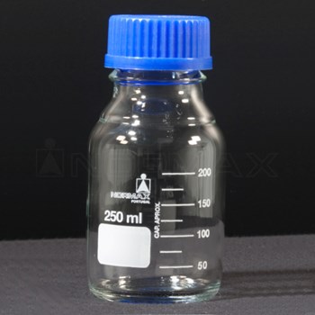 Frasco laboratório com rosca GL 45 azul 1000 ml