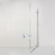 Burette w/automatic zero point two stopcock glass key Cl.AS 0,1 50 ml