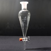 Separating funnel conical shape plastic stopper glass key bore 4 IN 29/32 250 ml