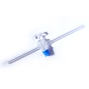 One-way stopcock glass key, stem length 100 mm, bore 2,5 mm