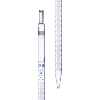 Pipeta esc. total, impr.azul, classe A, Normax 0,1 25 ml