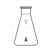 Erlenmeyer flask 25 ml ground joint IN 14/10 ASTM D 1266