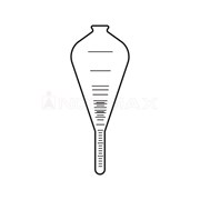 Centrifuge tube, pear shape 100 ml